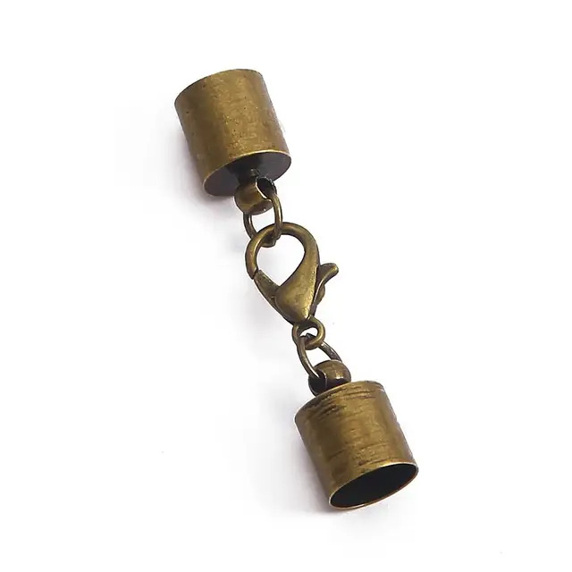 картинка Концевик 9мм-2шт с застежкой-карабин цв.бронза от магазина Пряжа Макошь Ярославль