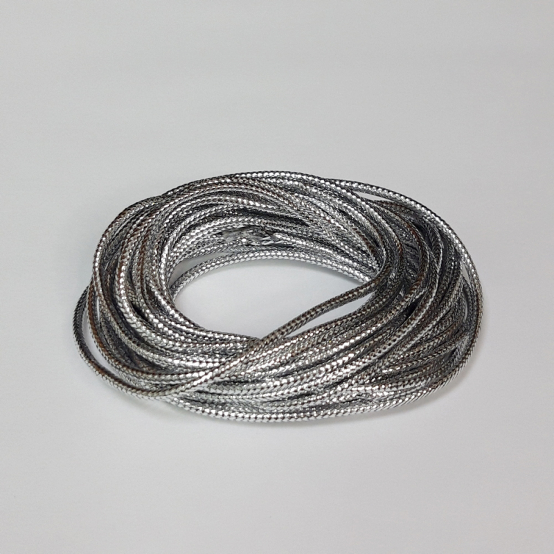 картинка Шнур декоративный 2мм-5м цв.серебро от магазина Пряжа Макошь Ярославль