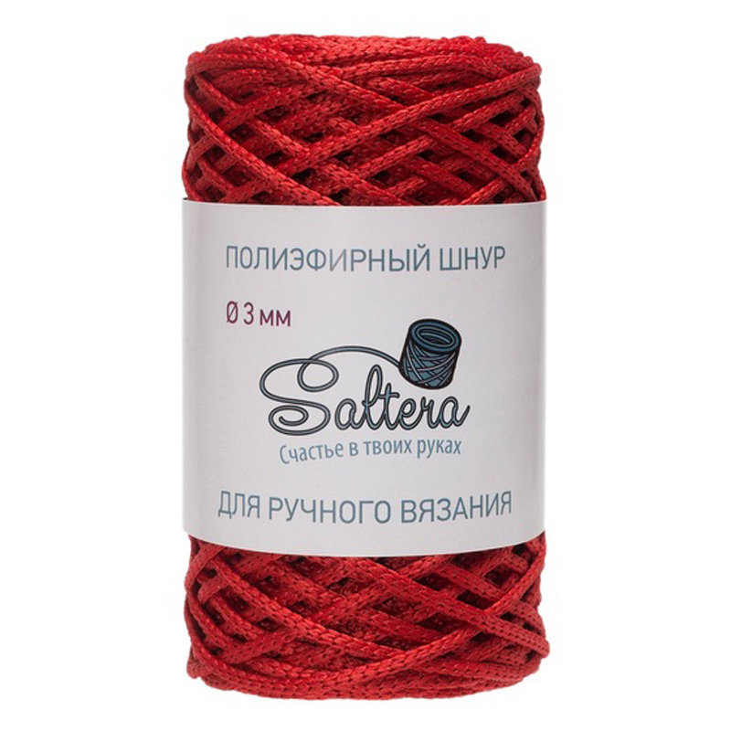 картинка Шнур полиэфирный SALTERA  цв.красный-03 от магазина Пряжа Макошь Ярославль