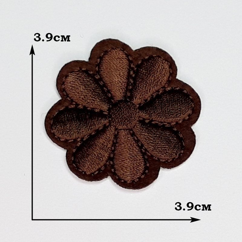 картинка Термонаклейка - Цветочек цв.коричневый от магазина Пряжа Макошь Ярославль