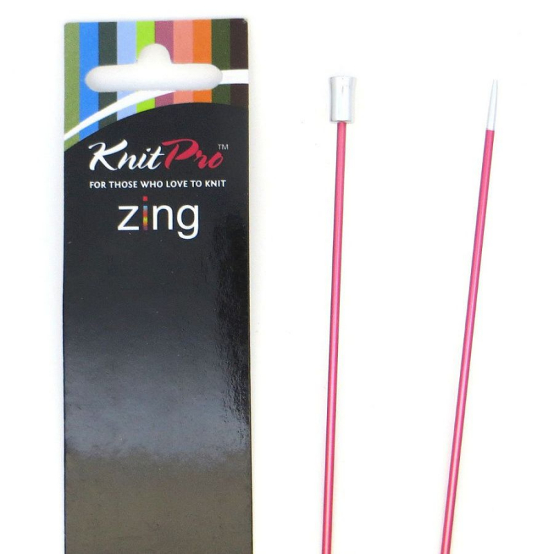 картинка Knit Pro Zing-Спицы прямые 30см*2.0мм от магазина Пряжа Макошь Ярославль