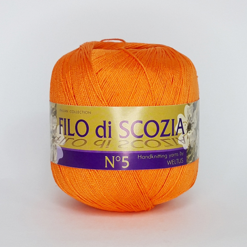 картинка Италия ФИЛО ДИ СКОЗИА №5-1356 оранжевый от магазина Пряжа Макошь Ярославль