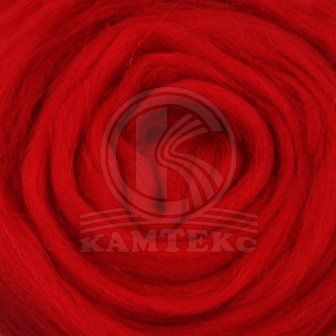 картинка Шерсть для валяния КАМТЕКС-046 красный от магазина Пряжа Макошь Ярославль