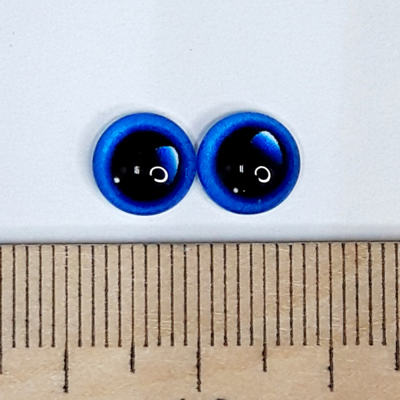 картинка Глаза стеклянные 8мм цв.№1719 синий от магазина Пряжа Макошь Ярославль