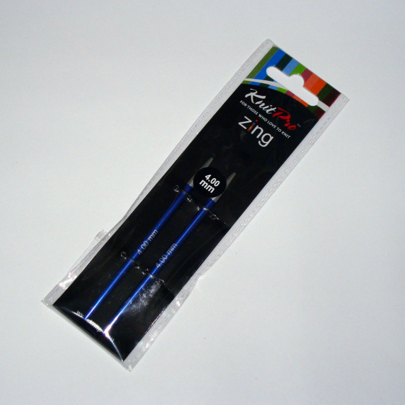картинка Knit Pro Спицы съемные укороченные Zing 4.0мм для тросика 28-126см от магазина Пряжа Макошь Ярославль