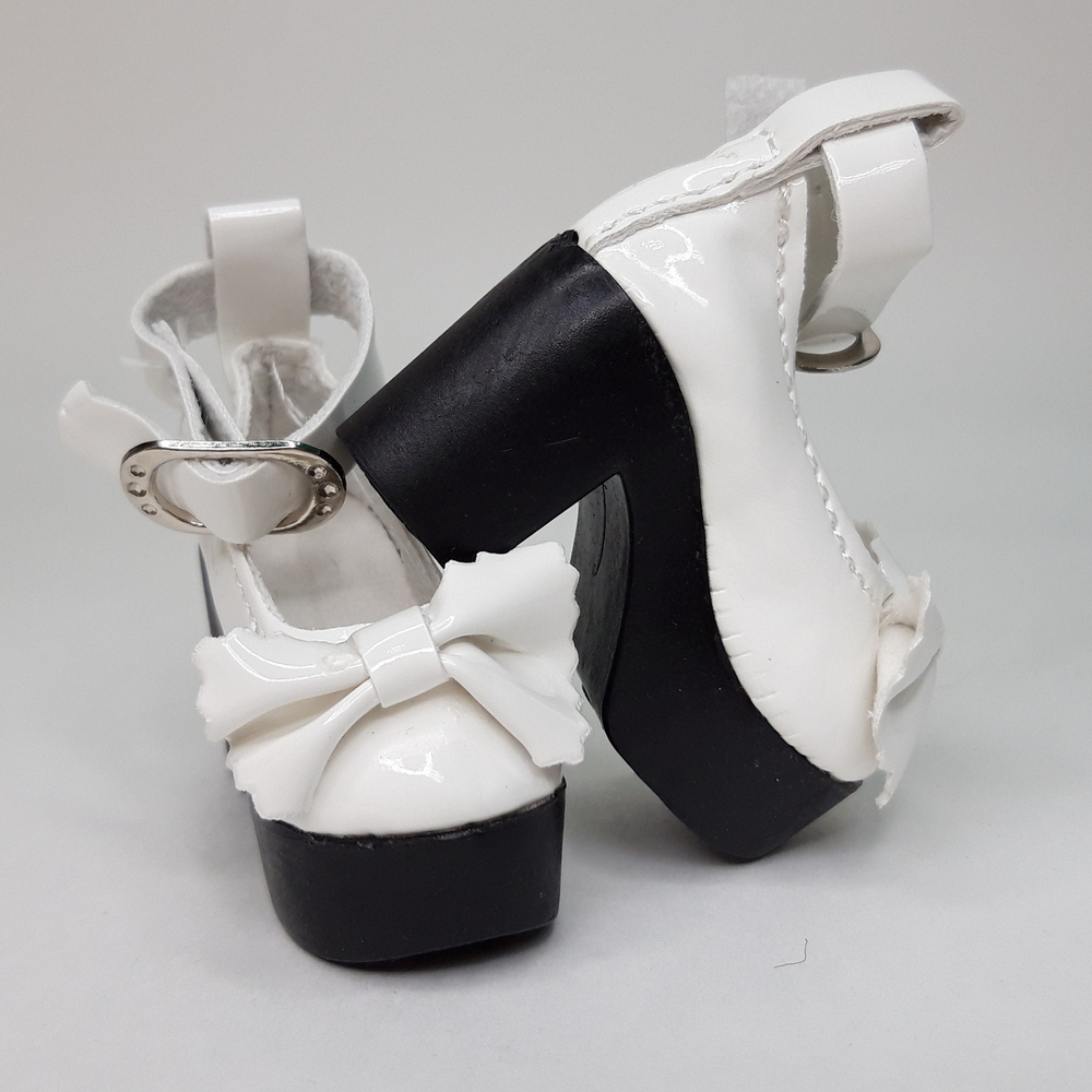картинка Туфли на каблуках с бантом 5,5см цв.белый от магазина Пряжа Макошь Ярославль