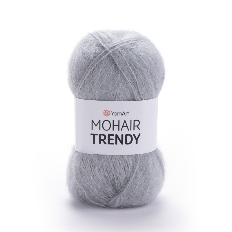 картинка ЯрнАрт MOHAIR TRENDY-113 цв.светло-серый от магазина Пряжа Макошь Ярославль