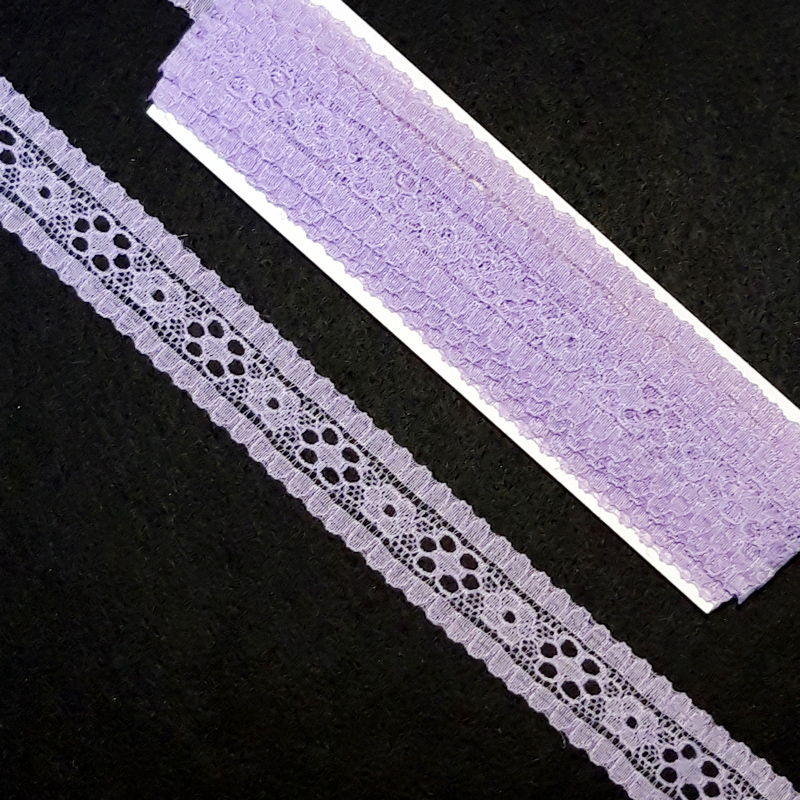 картинка Кружево капрон 20мм х 4,3м цв.фиолетовый(7436) от магазина Пряжа Макошь Ярославль