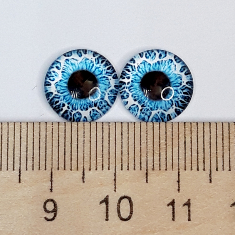 картинка Глаза стеклянные 12мм цв.голубой(8985) от магазина Пряжа Макошь Ярославль