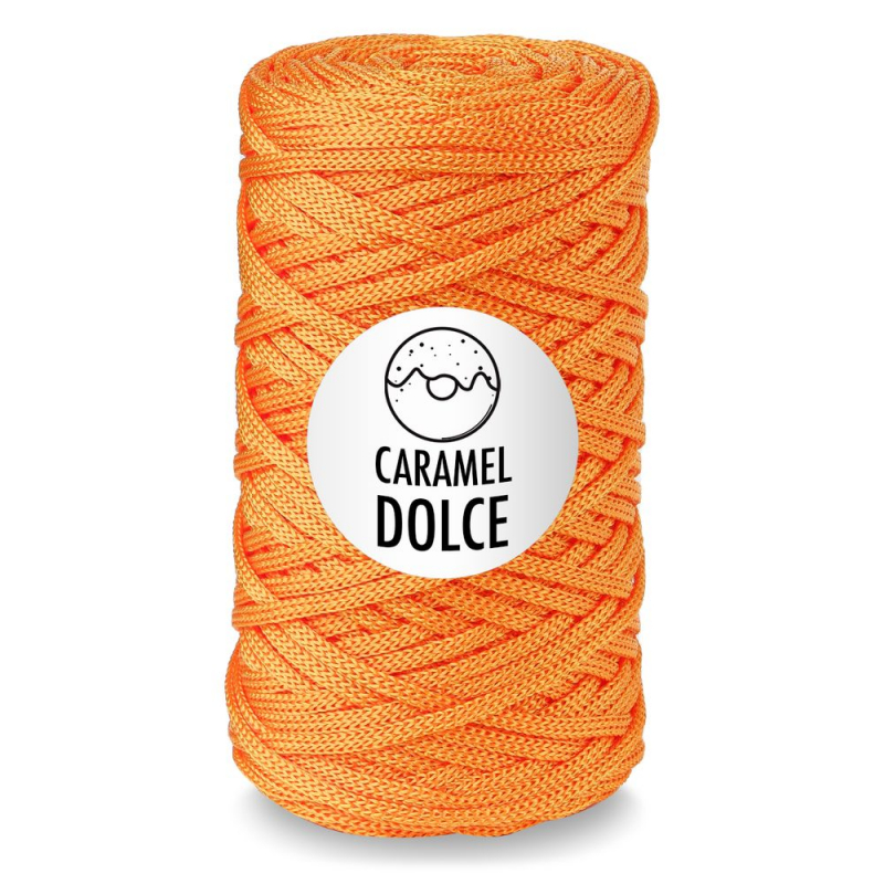 картинка Шнур полиэфирный Caramel DOLCE цв.апельсин от магазина Пряжа Макошь Ярославль