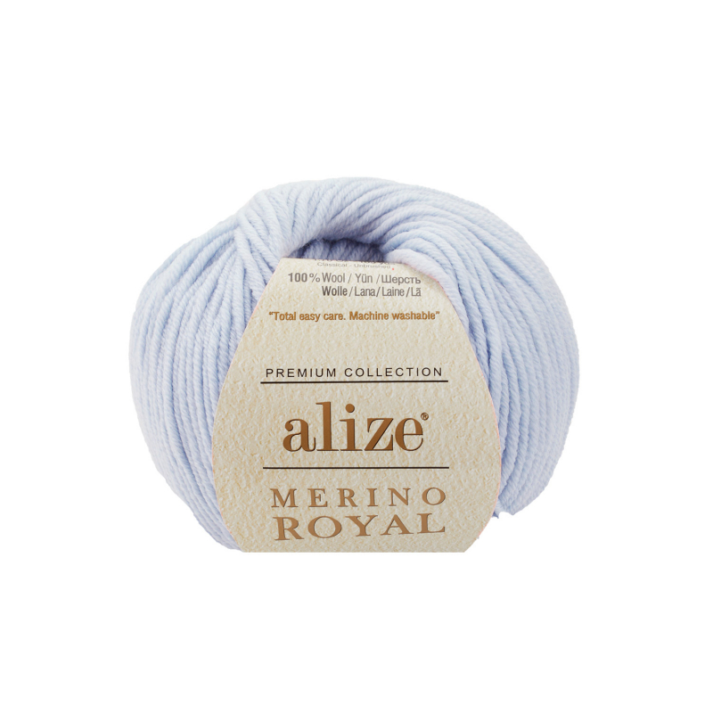 картинка Ализе MERINO ROYAL-682 голубо-серый от магазина Пряжа Макошь Ярославль