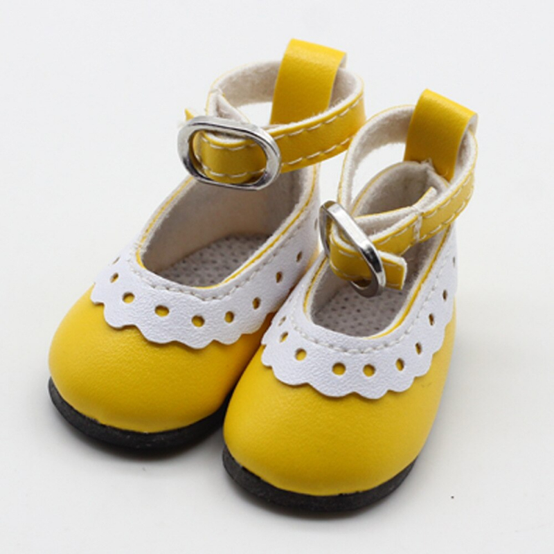картинка Туфли для кукол 3,8-4см цв.желтый от магазина Пряжа Макошь Ярославль