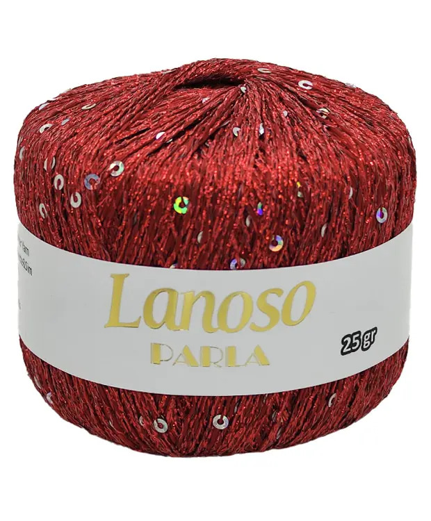 картинка Lanoso PARLA-5600 красный с серебром от магазина Пряжа Макошь Ярославль
