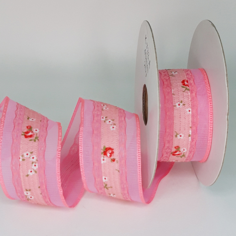 картинка Лента декоративная 40мм-1м цв.розовый от магазина Пряжа Макошь Ярославль