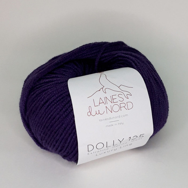 картинка Laines du Nord DOLLY 125 цв.403-темно-фиолетовый от магазина Пряжа Макошь Ярославль
