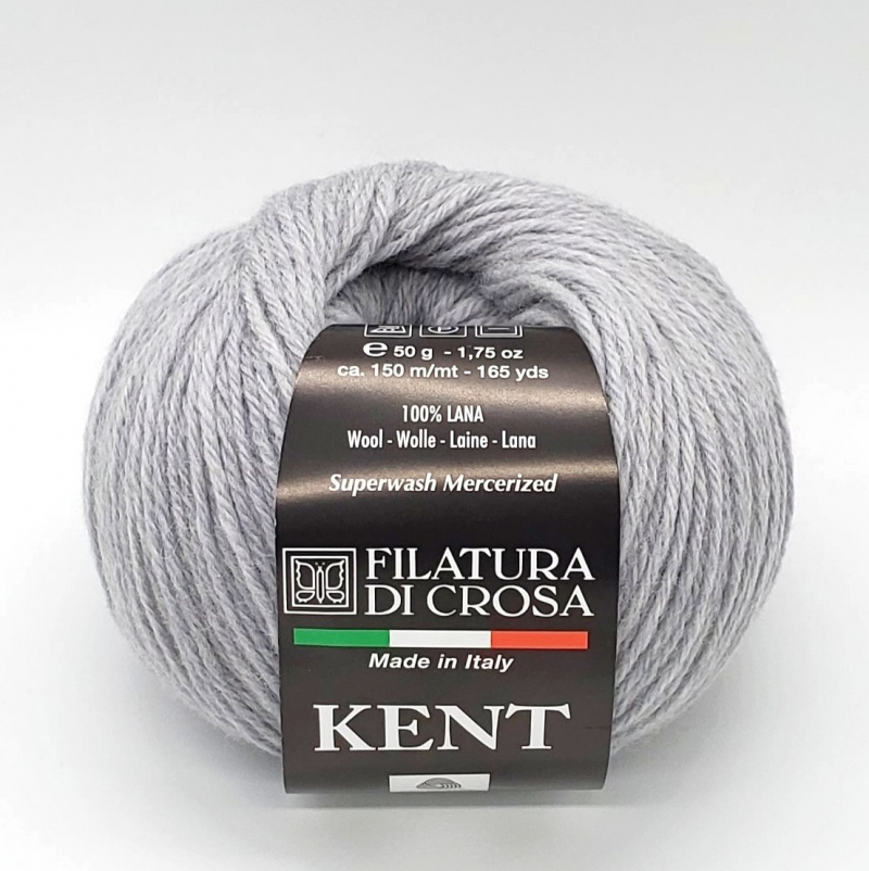 картинка Filatura di Crosa KENT-06 серый от магазина Пряжа Макошь Ярославль