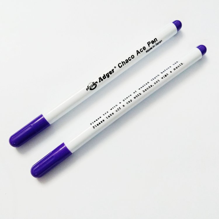 картинка Маркер Adger для ткани 1мм смываемый цв. фиолетовый от магазина Пряжа Макошь Ярославль