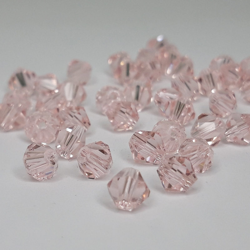 картинка Бусины Биконус 6мм-10±1шт. цв.3-розовый кварц от магазина Пряжа Макошь Ярославль