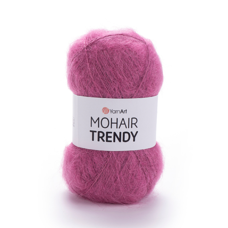 картинка ЯрнАрт MOHAIR TRENDY-144 цв.брусника от магазина Пряжа Макошь Ярославль