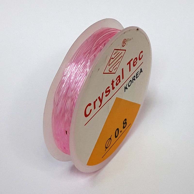 картинка Резинка силикиновая 0,8мм-10м цв.нежно-розовый от магазина Пряжа Макошь Ярославль