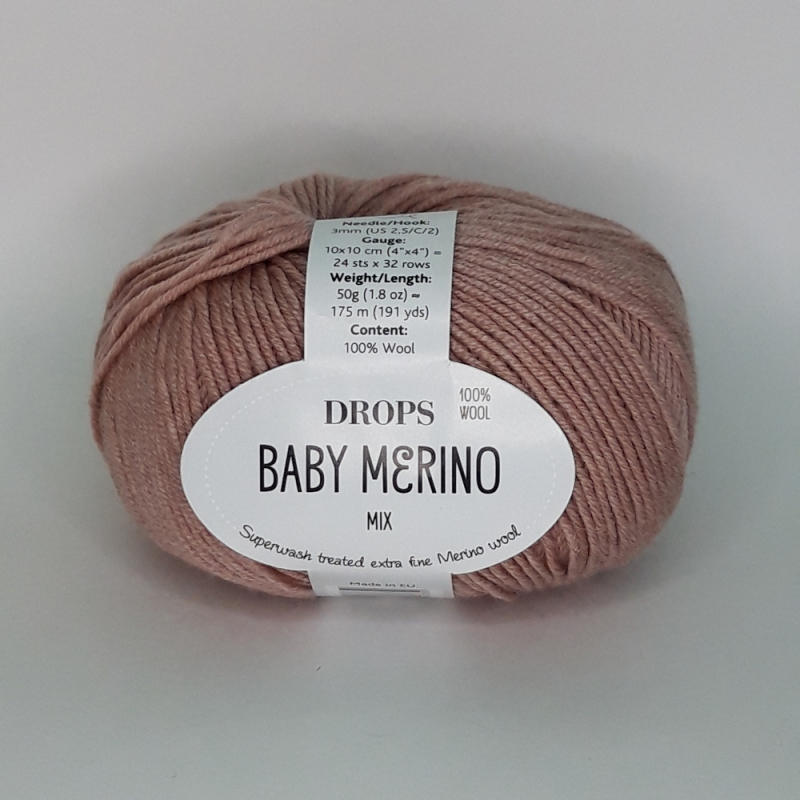 картинка Drops BABY MERINO-49 грязно-розовый от магазина Пряжа Макошь Ярославль