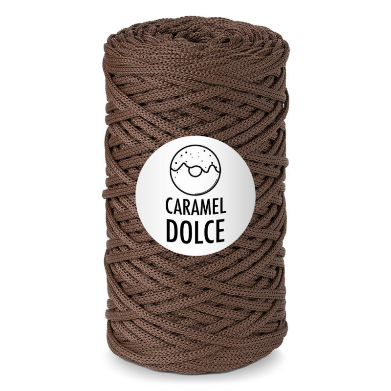 картинка Шнур полиэфирный Caramel DOLCE цв.шоколадный капкейк от магазина Пряжа Макошь Ярославль