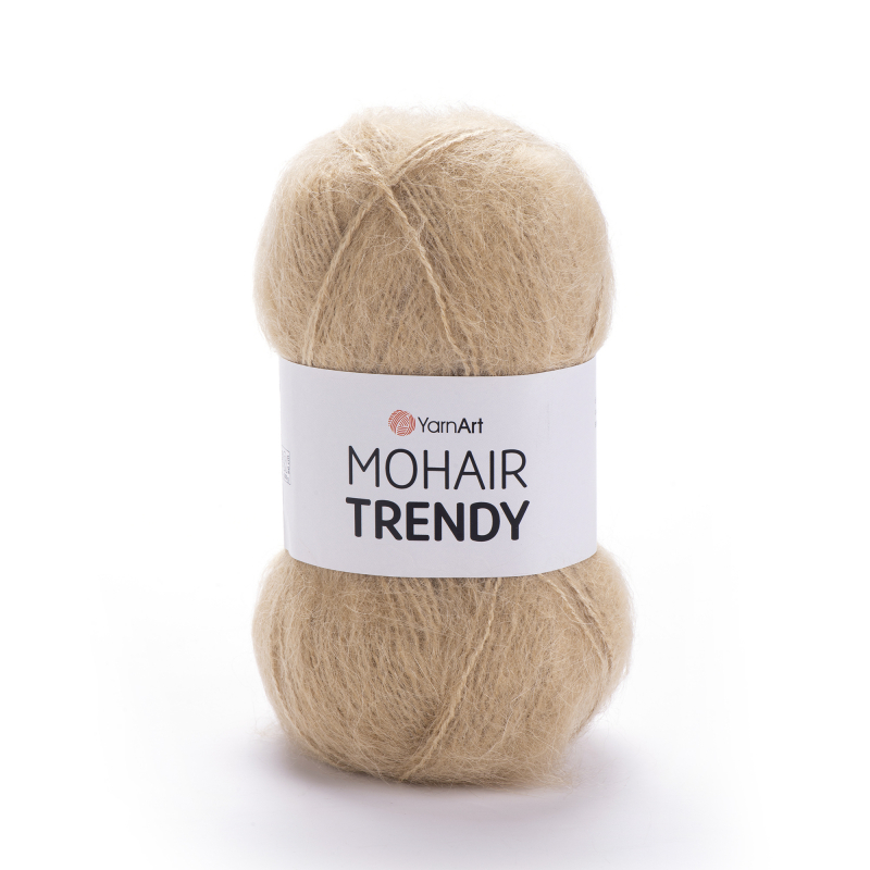 картинка ЯрнАрт MOHAIR TRENDY-134 цв.светло-бежевый от магазина Пряжа Макошь Ярославль