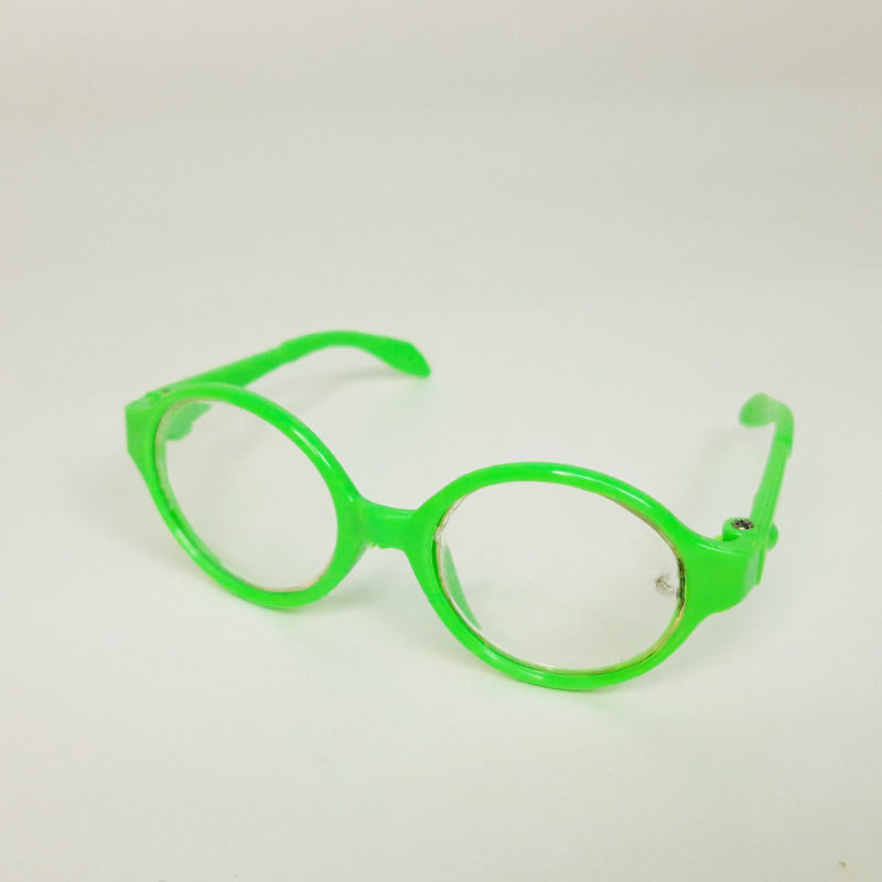 картинка Миниатюрные очки в круглой оправе 8-2.7см цв.зеленый(9361) от магазина Пряжа Макошь Ярославль
