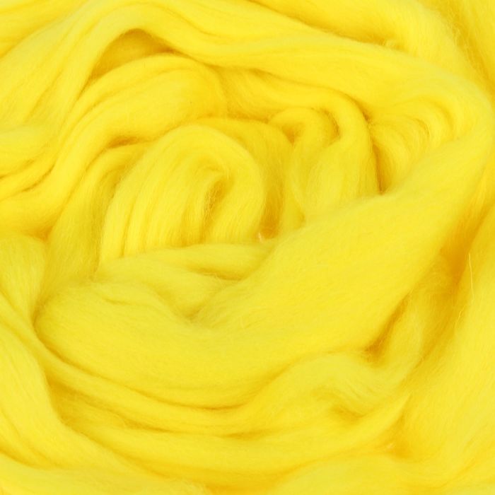 картинка Шерсть для валяния КАМТЕКС-029 лимон от магазина Пряжа Макошь Ярославль