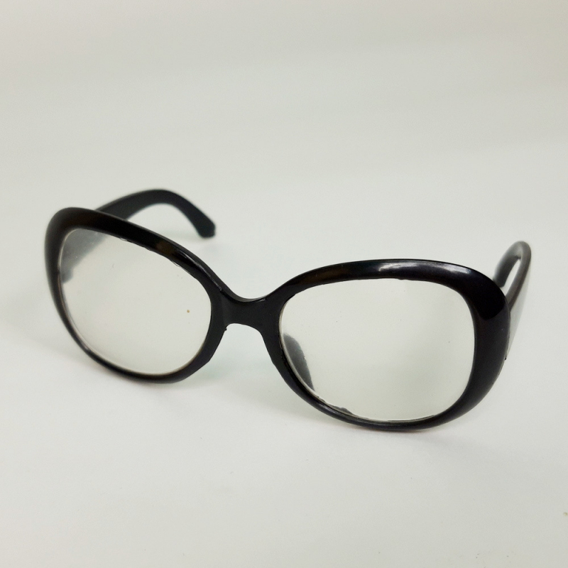 картинка Миниатюрные очки в оправе 8.5-3.3см цв.черный(9359) от магазина Пряжа Макошь Ярославль