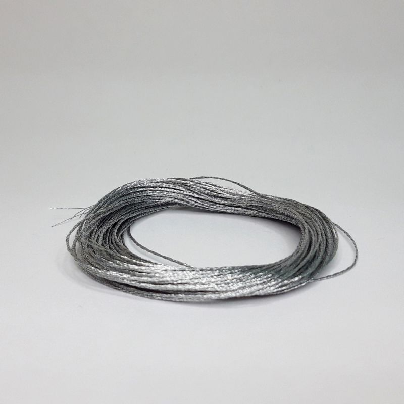 картинка Шнур декоративный 1мм-10м цв.серебро от магазина Пряжа Макошь Ярославль