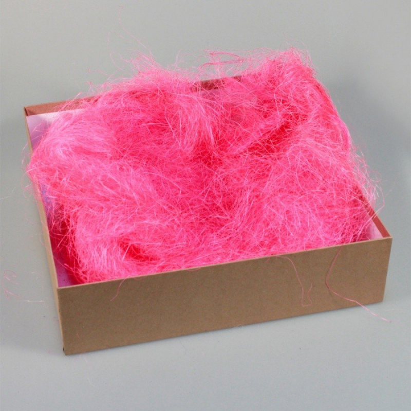 картинка Сизалевое волокно-50гр цв.розовый от магазина Пряжа Макошь Ярославль
