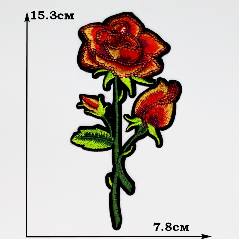 картинка Термонаклейка - Розы пайетками от магазина Пряжа Макошь Ярославль
