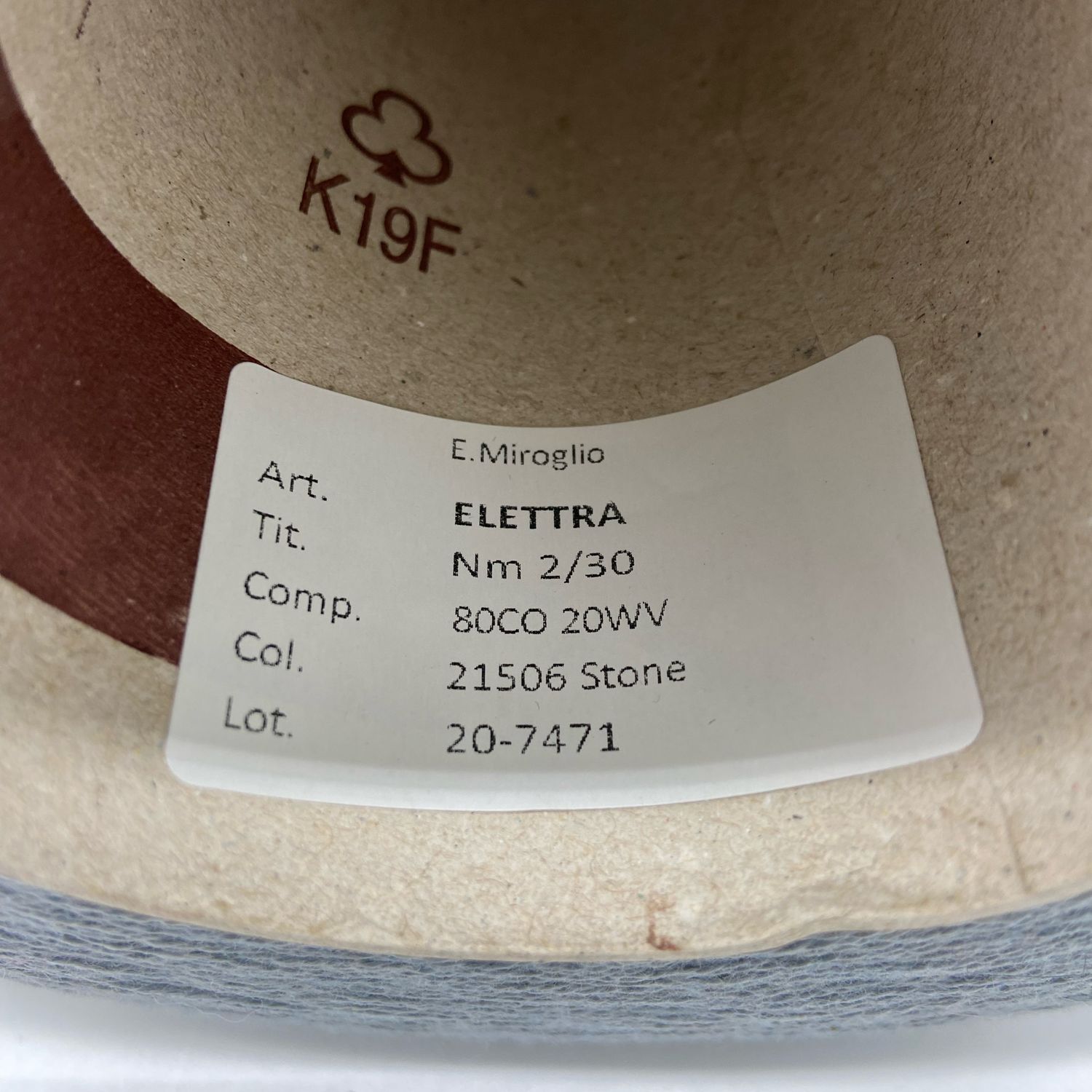 картинка Италия ELETTRA  хлопок-80%, меринос-20%, цв.мышинный от магазина Пряжа Макошь Ярославль
