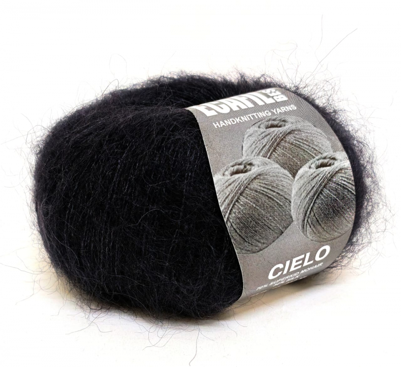 картинка Ecafil Best CIELO LITE - 002 цв.черный от магазина Пряжа Макошь Ярославль