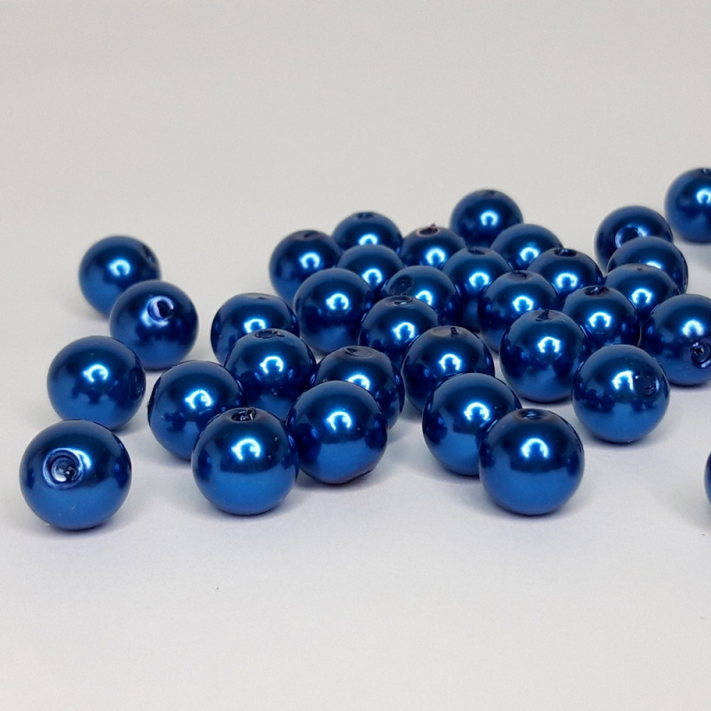 картинка Бусины под жемчуг 10мм-20гр цв.синий от магазина Пряжа Макошь Ярославль
