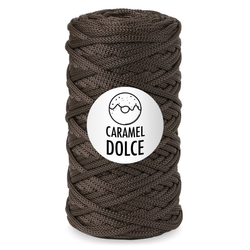 картинка Шнур полиэфирный Caramel DOLCE цв.шоколад от магазина Пряжа Макошь Ярославль