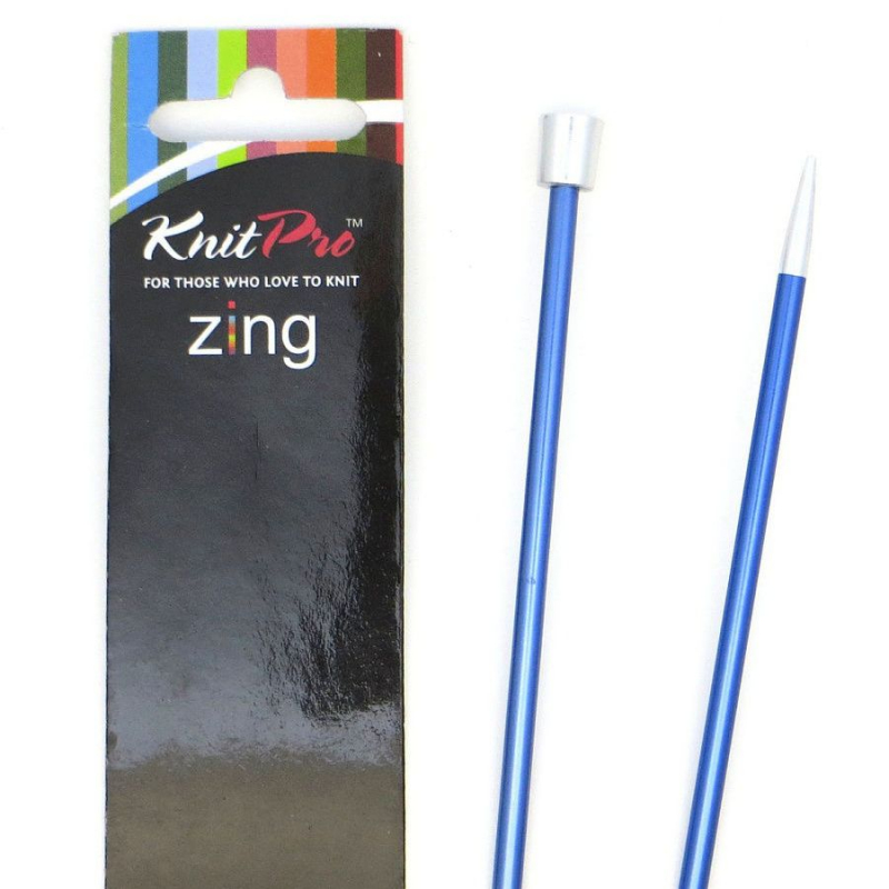 картинка Knit Pro Zing-Спицы прямые 30см*4.0мм от магазина Пряжа Макошь Ярославль
