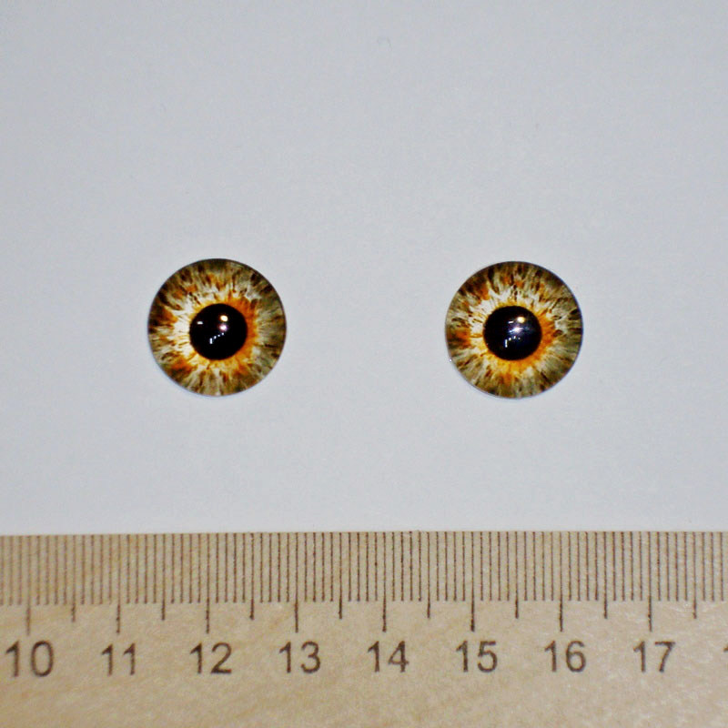 картинка Глаза стеклянные 16мм цв.№056 коричневые от магазина Пряжа Макошь Ярославль