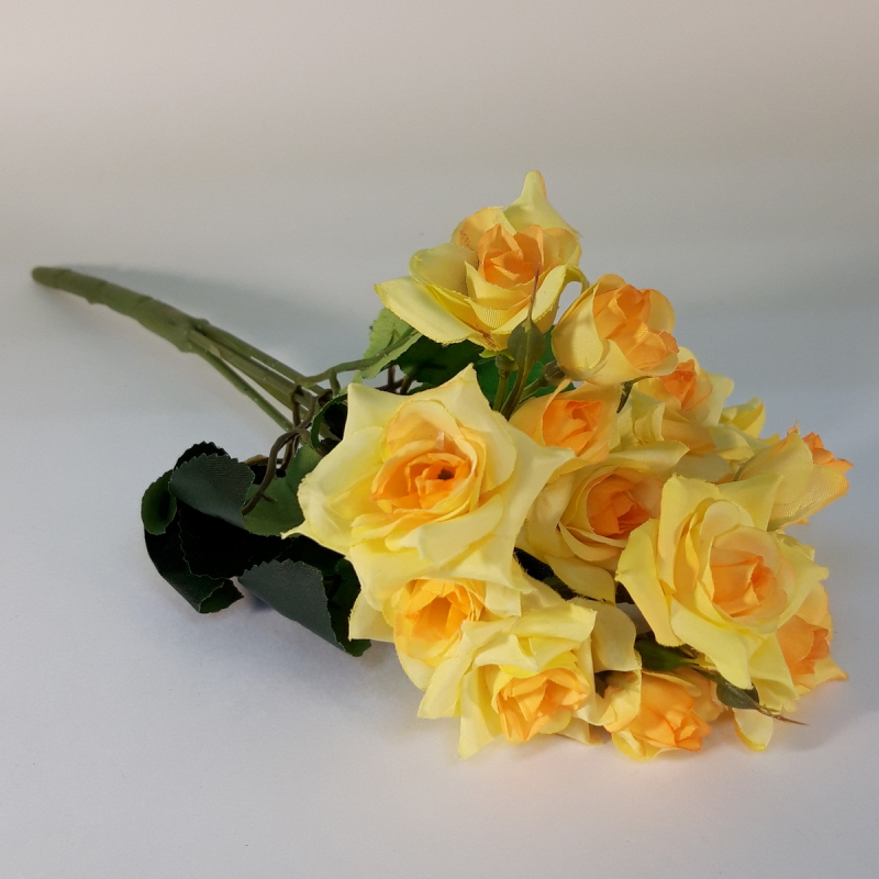 картинка Букет из роз 28-30см цв.желтый от магазина Пряжа Макошь Ярославль