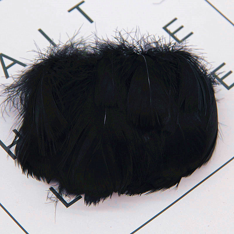 картинка Гусиные перышки 6-8см-10шт цв. черный от магазина Пряжа Макошь Ярославль