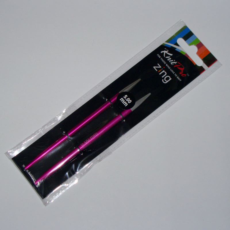 картинка Knit Pro Спицы съемные Zing 5.0мм для тросика 28-126см от магазина Пряжа Макошь Ярославль