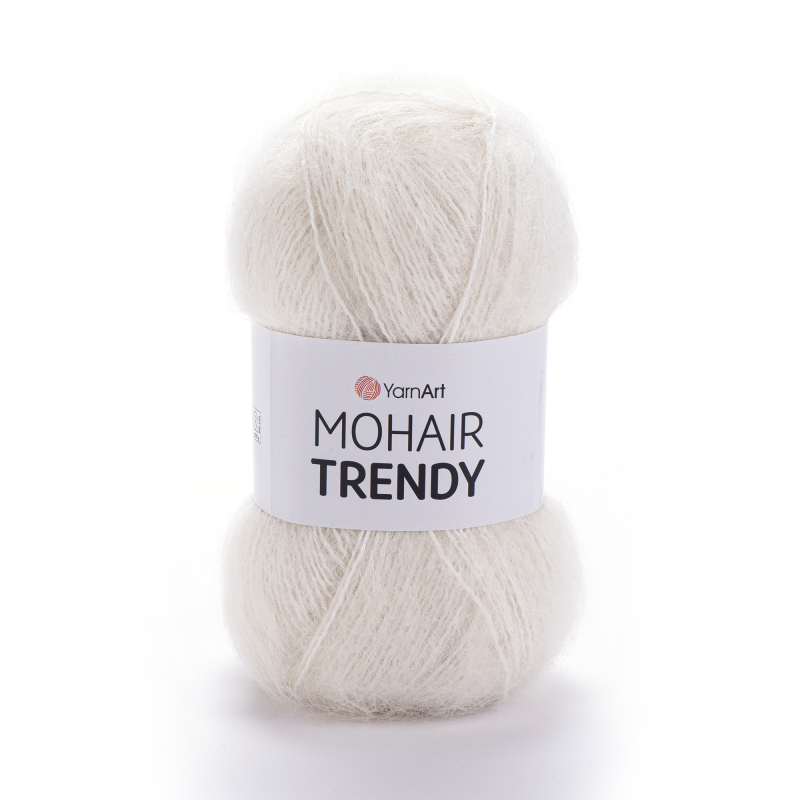 картинка ЯрнАрт MOHAIR TRENDY-1003 цв.молочный от магазина Пряжа Макошь Ярославль