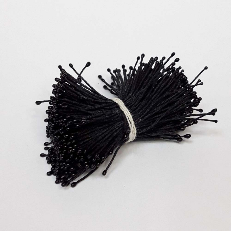 картинка Тычинки-1,5мм 400нитей цв.черный от магазина Пряжа Макошь Ярославль