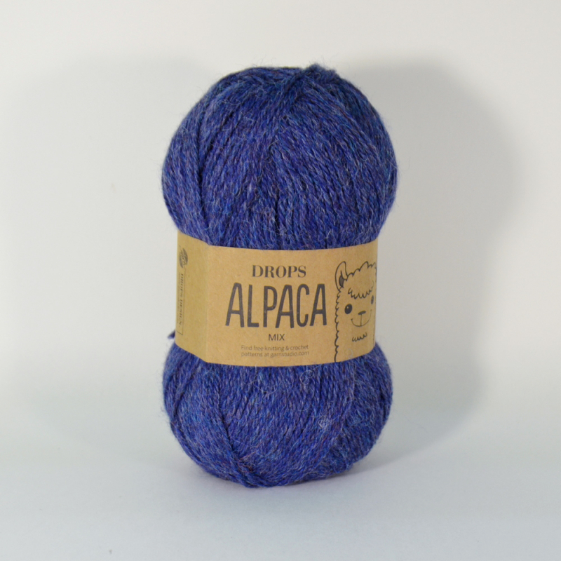 картинка Drops ALPACA MIX-6360 синий меланж от магазина Пряжа Макошь Ярославль