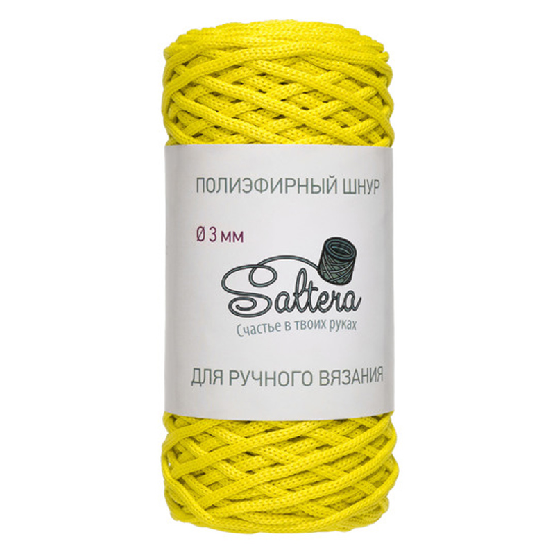 картинка Шнур полиэфирный SALTERA  цв.лимон-116 от магазина Пряжа Макошь Ярославль