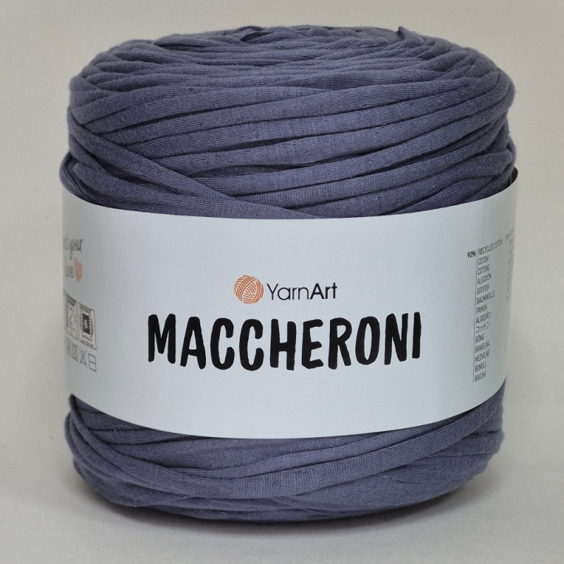 картинка Пряжа Трикотажная MACCHERONI 600-700гр цв.джинсовый от магазина Пряжа Макошь Ярославль