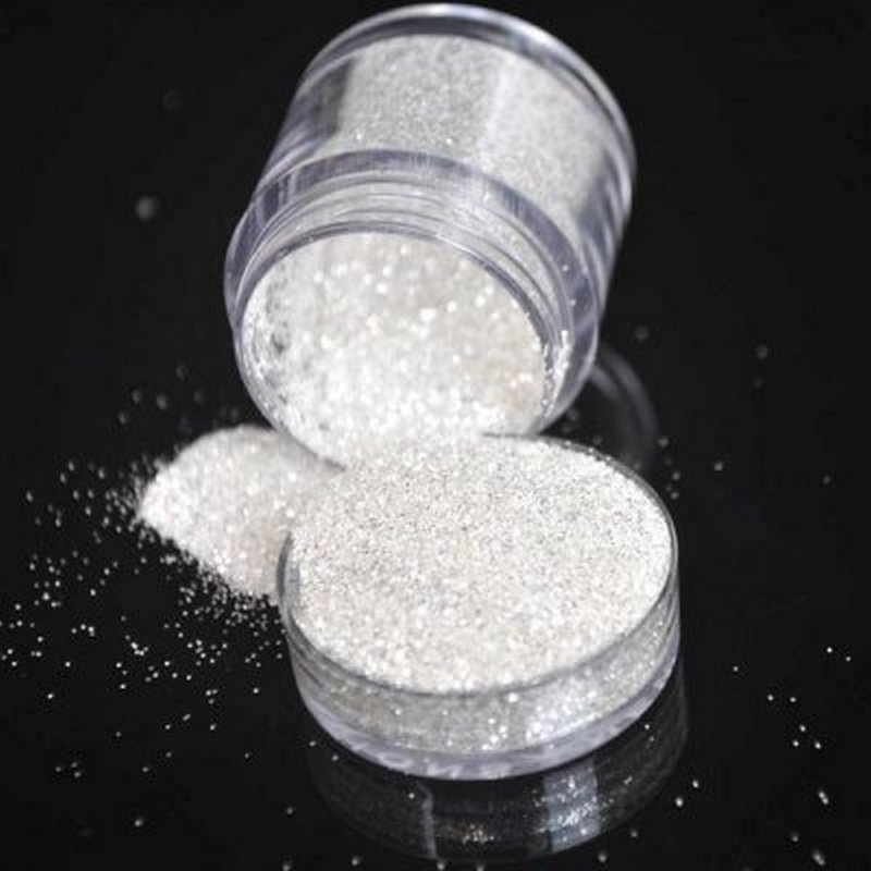картинка Глиттер в баночке с дозатором белый-16гр от магазина Пряжа Макошь Ярославль