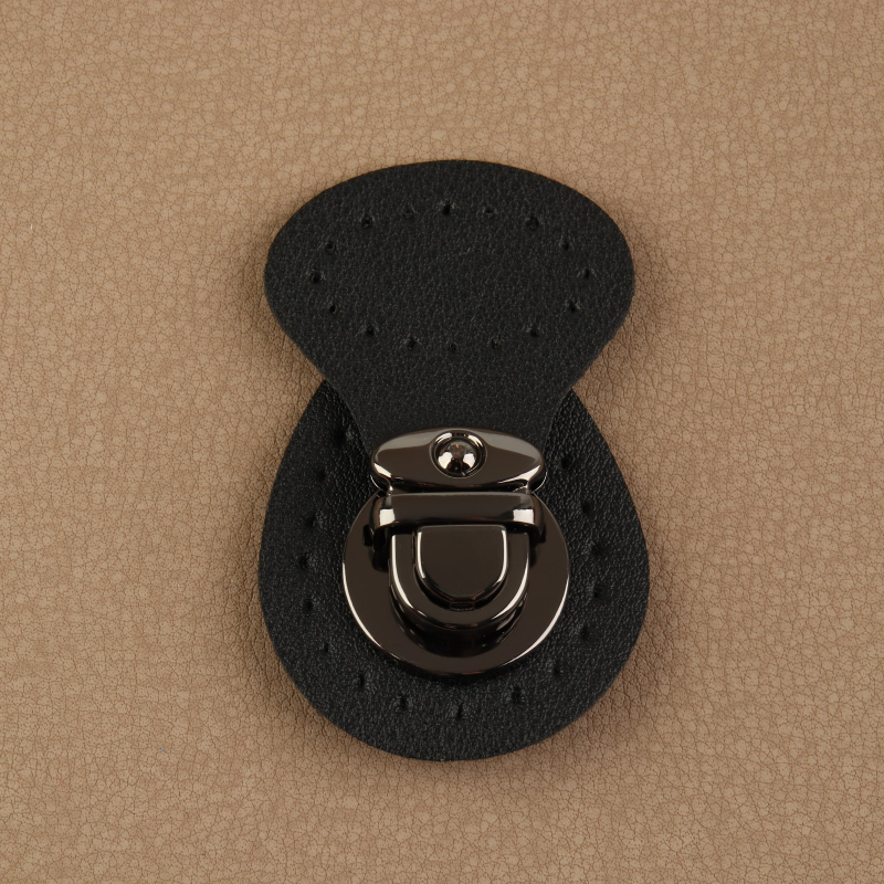картинка Застёжка для сумки пришивная 6×4см, цв.чёрный/чёрный никель от магазина Пряжа Макошь Ярославль