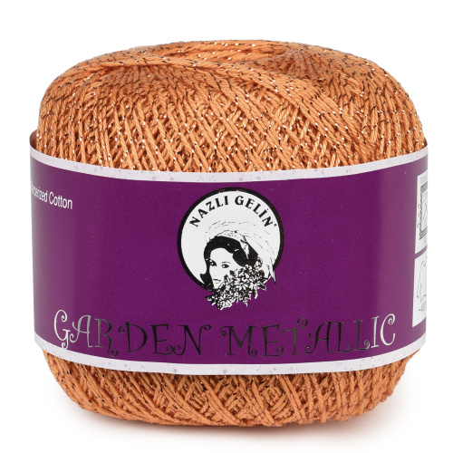 картинка Nazli Gelin GARDEN METALLIC 702-21 оранжевый от магазина Пряжа Макошь Ярославль
